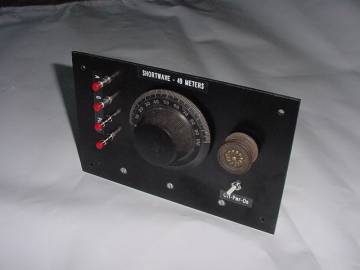 Dave Schmarder's 1 tube shortwave radio, panel view