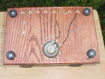 Dave's Homemade Breadboard Radio, Bottom View