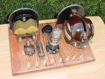 Dave's Homemade Breadboard Radio, Back View