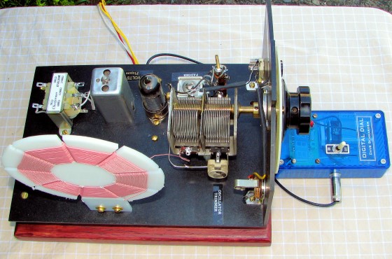 Dave's Homemade Superhet Radio, side view