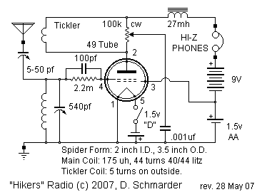 Hikers Radio Schematic