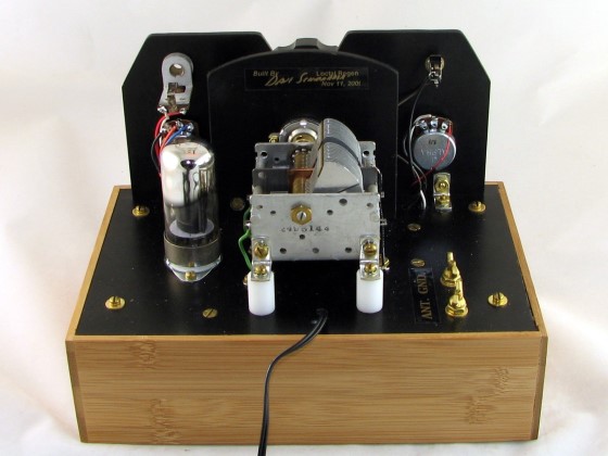 Regenerative Radio, back view.