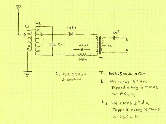 William Clarke's crystal radio
