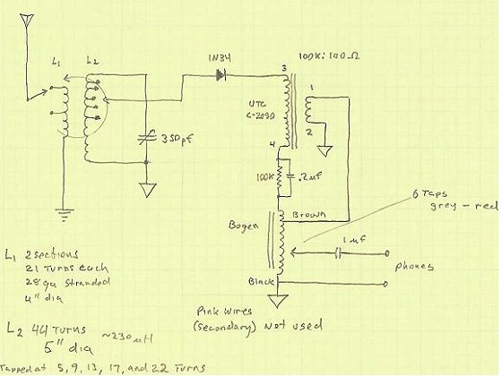 William Clarke's crystal radio