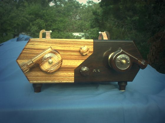 Charles Spencer's homemade crystal radio