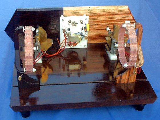 Charles Spencer's homemade crystal radio