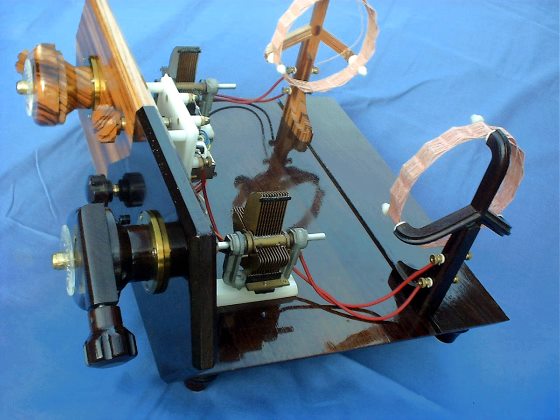Charles Spencer's homemade crystal radio