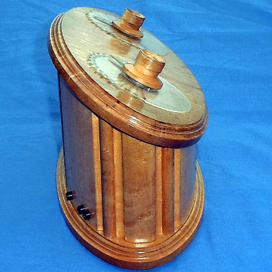 Charles Spencer's homemade crystal radio