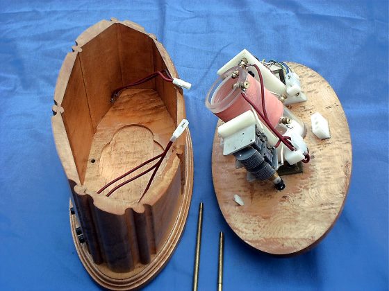 Charles Spencer's homemade crystal radio