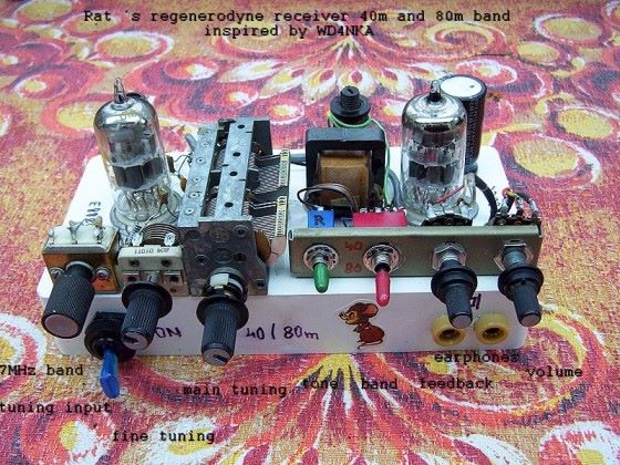 Jara's Regenodyne tube radio