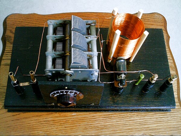 Crystal Radio Built by Frans in Belgium