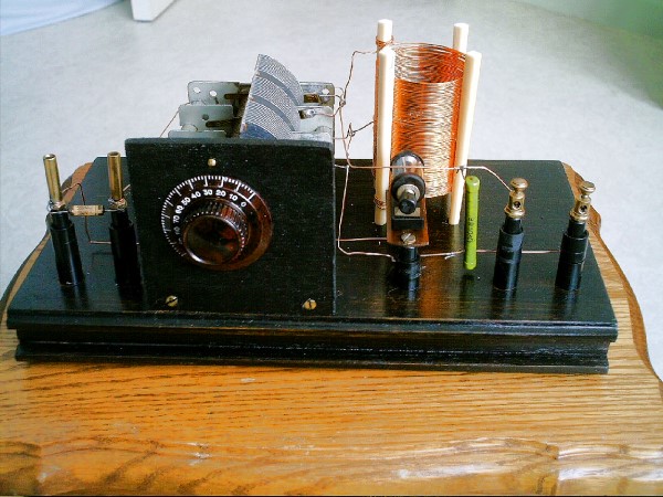 Crystal Radio Built by Frans in Belgium