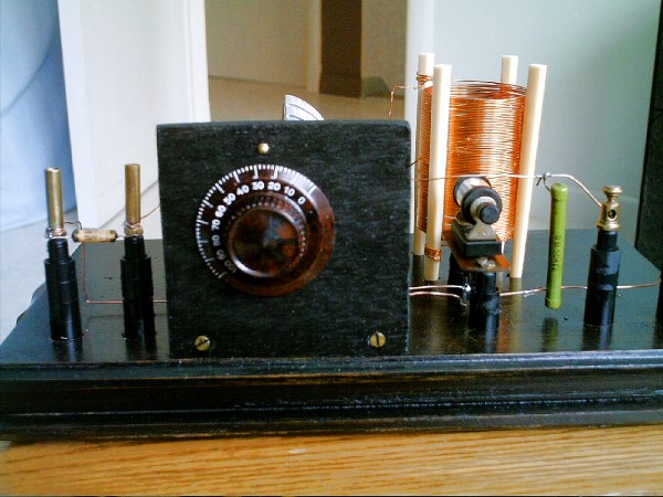 Crystal Radio Built by Frans in Belgium