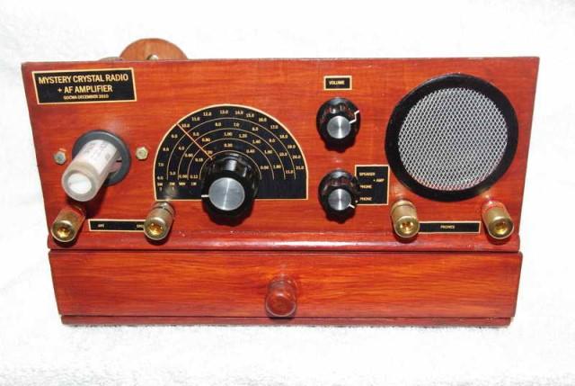 Nick's Homemade Crystal Set - Front View