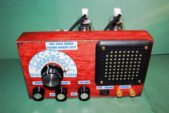 Dual 1625 valve regenerative radio receiver, main