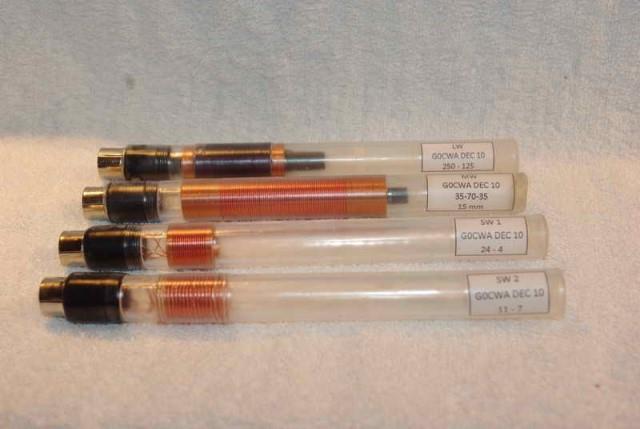 Nick's Homemade Crystal Set - Plug In Coils