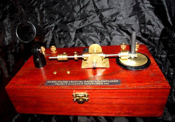 Crystal radio carbon amplifier project