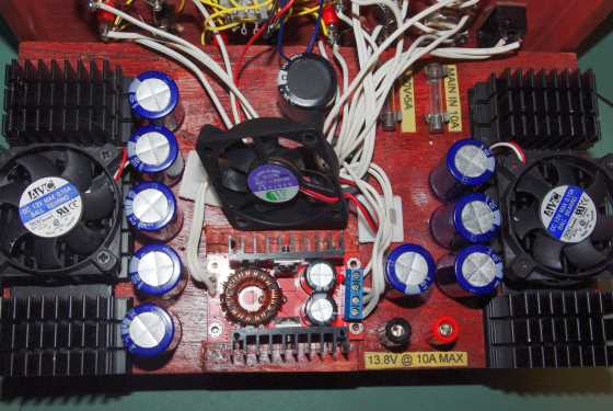 Power Supply for Battery Valve Projects, top view