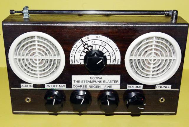 4 valve regenerative radio front view