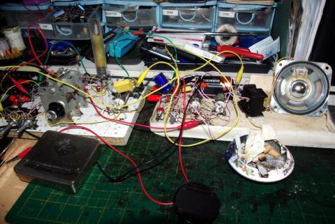 4 valve regenerative radio workbench