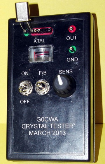 Quartz crystal activity tester project