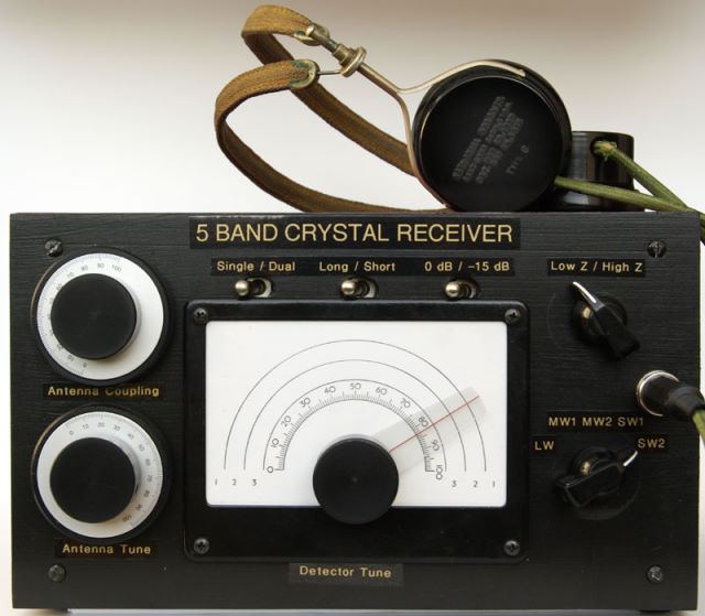 Ralf's 5 band crystal radio main view